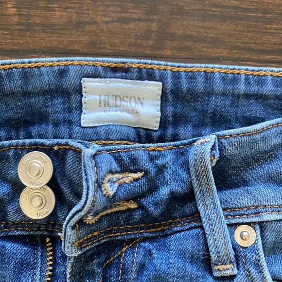 Hudson cuff denim shorts. Size 25. About a 4” in seam. - Picture 2 of 3